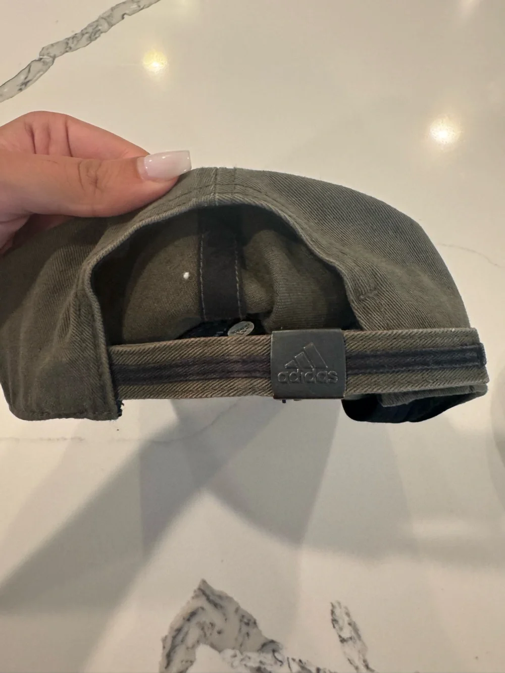 adidas Olive Green Embroidered Logo Baseball Cap